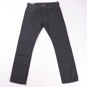 Wallace & Barnes Slim Fit Cotton Poly Dark Wash Straight Leg Jeans Men's 33X32 - Picture 1 of 11