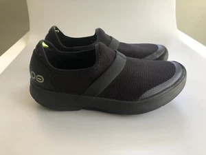 Oofos OOmg Low Shoes Slip On Black Lightweight Recovery Mesh Women's Size: US 9 - Picture 1 of 14