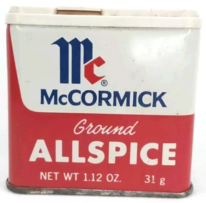 McCormick Ground Allspice Original Tin 1974 - Picture 1 of 7