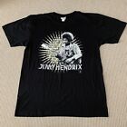 Jimi Hendrix Authentic LLC Medium Cool Brand T Shirt XL Black Playing a Gibson
