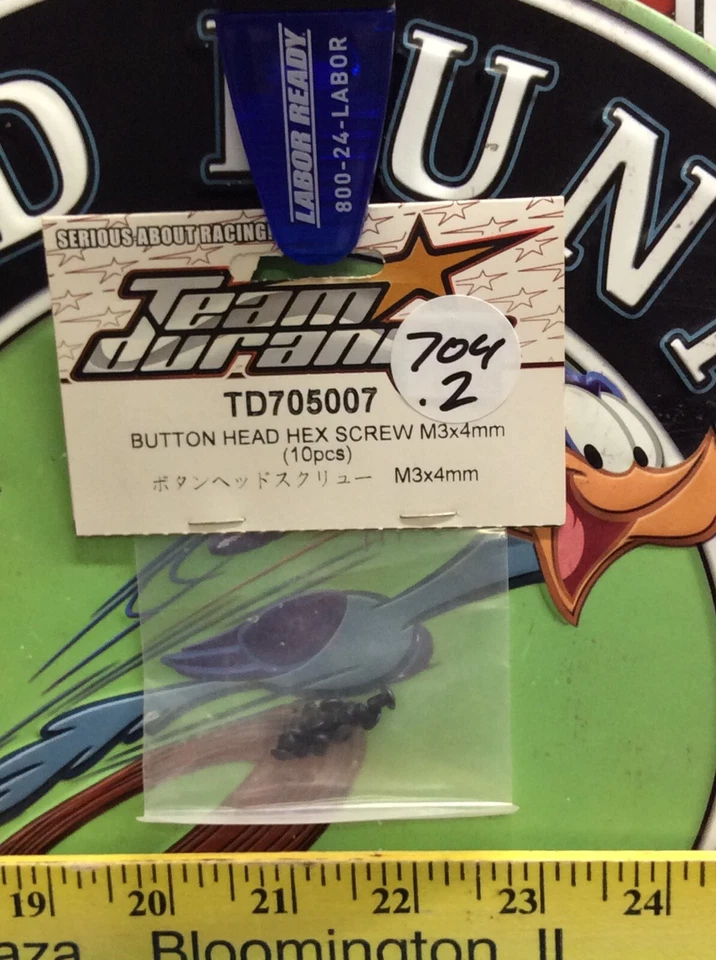 Team Durango 705007 Button Head Hex Screw M3x4mm{10pc} NewInPack 🇺🇸Shipped - Image 1 of 2