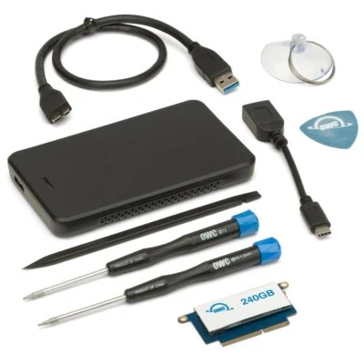 OWC 240GB Aura Pro NT High-Performance NVMe SSD Upgrade Kit with 1TB USB 3.0 - Image 1 of 2
