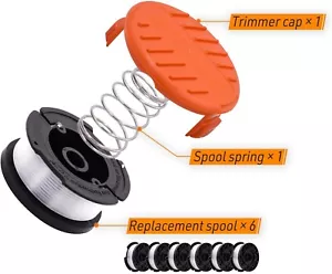 065 Saitentrimmer Line Ersatzspule Unkrautfresser Kappe für Schwarz und Decker - Bild 1 von 6