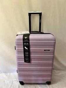 Travelers Club Austin Hard side 26" Luggage Lavender Purple Suitcase Lightweight - Picture 1 of 8