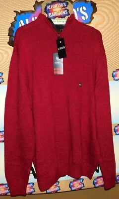 Mens Chaps Warm Heavy Weight Sweaters 1/4 Zip Mock Neck $29.99 - Image 1 of 4