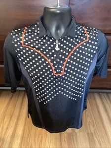 JAMIE SADOCK Women’s Polka Dot Golf Top 1/4 Zip Size Medium - Picture 1 of 6