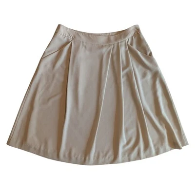 Falda Plisada Línea A Classiques Entier | 10 | Beige Taupe | Bolsillos Largo Midi Foto 1 de 4