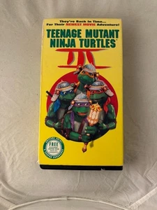 Teenage Mutant Ninja Turtles III 3 VHS 1993 TMNT Classic Movie Film - Bild 1 von 3
