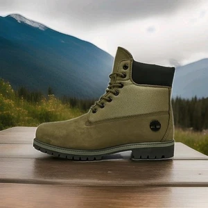 Botas impermeables premium Timberland 6 pulgadas para hombre - oliva militar/negro - Imagen 1 de 6