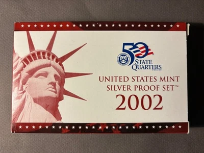 2002 50 States US Mint Silver Proof Set – Unopened Box - Image 1 of 3