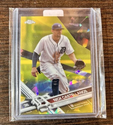 2017 Topps Chrome Sapphire, Edition, Gold 1/5 First Print  - Nick Castellanos - Image 1 of 2
