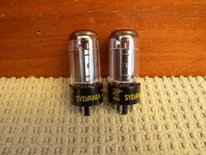 2 piezas. PLACA NEGRA SYLVANIA 6V6GTA EXCELENTE ESTADO DE FUNCIONAMIENTO. Con BUENO PROBADO. U.S.A - Imagen 1 de 10