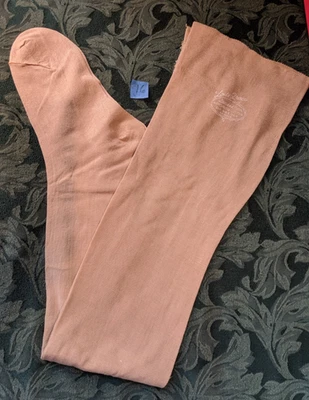 Medias altas hasta el muslo vintage sin costuras 1 pr Lady Grace algodón #16 Foto 1 de 4