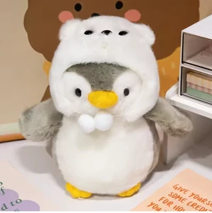 New Cute Penguin Plush Toy Baby Comforting Sleep Doll Fluffy Penguin Animal A - Picture 1 of 1
