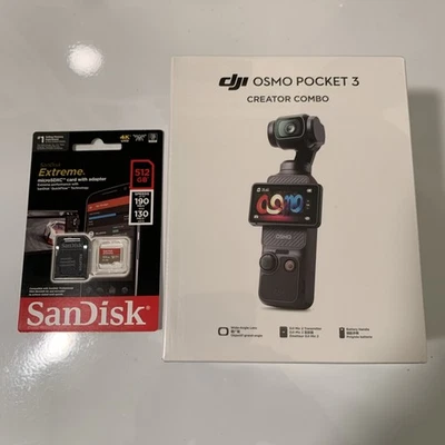 DJI Osmo Pocket 3 Creator Combo with Sandisk 512 GB Extreme Micro SDXC Card - Image 1 of 3