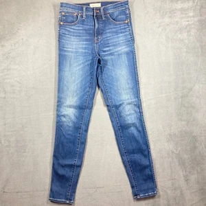 Madewell Women's Tall 10" High-Rise Skinny Jeans in Wendover Wash Size 27 TALL - Picture 1 of 12