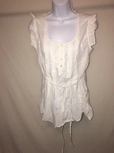 Oh mamma camiseta sin mangas de maternidad blanca mediana - Imagen 1 de 3