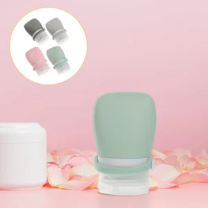 4pcs Travel Size Bottles Shampoo Bottles Silicone Toiletries Bottles Lotion - Picture 1 of 12