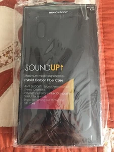 Black Case for iPhone XR by monCarbone Sound Up Tough Dual Layer Protection - Picture 1 of 6