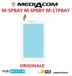 VETRO TOUCH SCREEN MEDIACOM SMARTPAD IYO 8 M-SP8AY M-SP8BY M-1TP8AY ORIGINALE BI - Picture 1 of 1