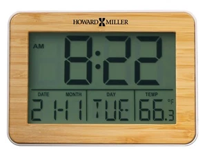 645-845 NUEVO RELOJ DESPERTADOR MARCO BAMBÚ HOWARD MILLER 645845 - Imagen 1 de 1