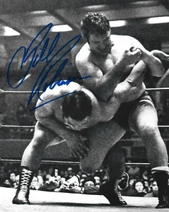 WRESTLING LEGEND BILLY ROBINSON SIGNED 8X10 AWA BRITISH HEAVYWEIGHT CHAMPION HOF - Picture 1 of 1