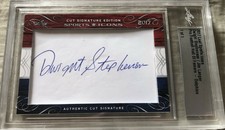 Dwight Stephenson Jim Langer 2017 Leaf Sports Icons Cut Signature autograph 1/1