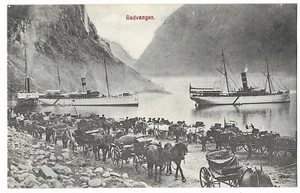 Vintage Postcard "Gudvangen." - Picture 1 of 2