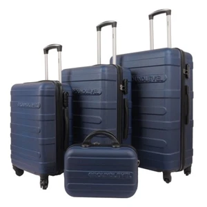 Regency 4 Piece Luggage Set Lightweight Hard Shell Suitcases with Spinner Wheels - Picture 1 of 23