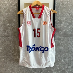 Camiseta de baloncesto Olympiacos 2011-12 visitante Printezis #15 OSFP camiseta para hombre nueva - Imagen 1 de 5