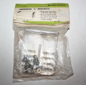 Reproductor de cinta de radio CB soportes universales "L" Archer Electronics de colección nuevo en stock - Imagen 1 de 7