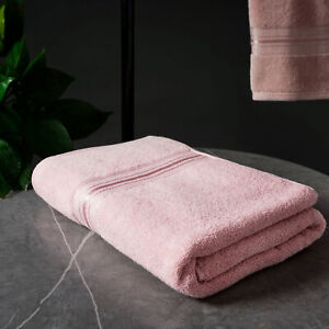 Cotton Bath Towel Absorbent Adult Towels Solid Color Soft Friendly Face Hand