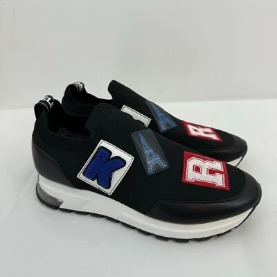 NUEVO SIN CAJA KARL LAGERFELD PARIS Mujer Prado Gráfico Zapatillas Sin Cordones Talla 9.5 Foto 1 de 4