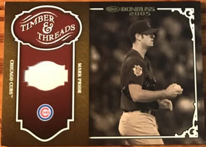 2005 Donruss Timber & Threads Bat Mark Prior #TT-27 Chicago Cubs - Picture 1 of 2