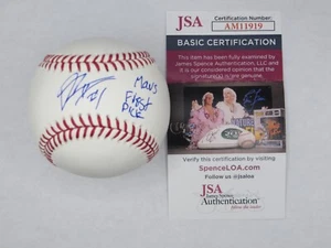 DERECK LIVELY II SIGNED Rawlings OML BASEBALL w/Mavs First Pick JSA Duke - Picture 1 of 5