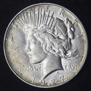 1927-D Peace Silver Dollar $1- COINGIANTS - - Picture 1 of 2