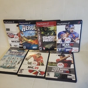 7 x Bundle job lot ps2 games Ghost Recon, Heroes Of The Pacific, Nascar 09 - Picture 1 of 3