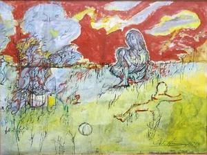 Leslie Hurry  [1909-78] - landscape painting - 1971 - signed - Picture 1 of 2