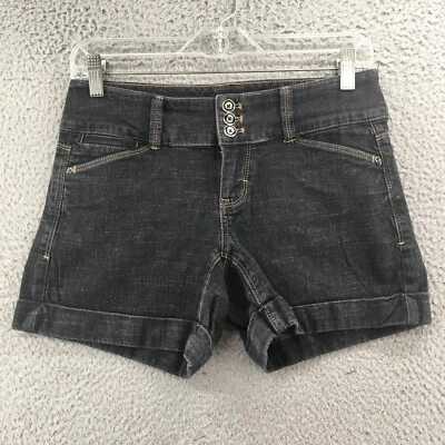 White House Black Market Short Pants Womens 0 Black Cotton Blend Zip Fly Button - Image 1 of 4