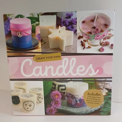 Brand New Create your own Candles Includes Book, 2 Wicks 2 Moulds And Soy Wax  - Image 1 of 3