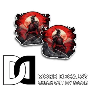 Samurai Warrior Decal JAPAN Katana Sticker Vinyl Car Bike Truck Motorcycle 2 PK - Imagen 1 de 4
