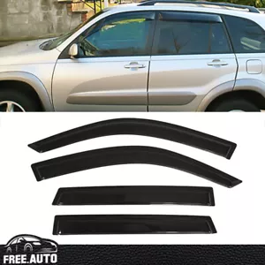 Fits 01-05 Toyota RAV4 4Pc Set Window Visors Acrylic - Picture 1 of 10