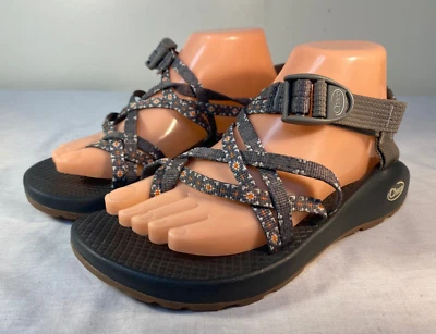 Босоножки женские Chaco ZX/2 классические туристические спортивные с косой серые нейлоновые - размер США 8 - Изображение 1 из 4