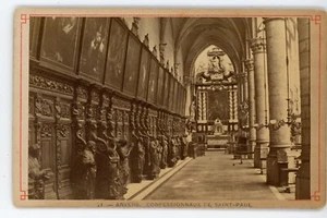 PHOTO CDV photographie, ANVERS Confessionnaux de Saint-Paul - Imagen 1 de 2