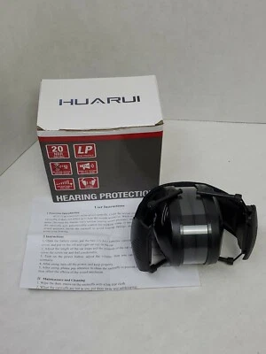 Protetores auriculares de proteção auditiva, Huarui NRR-20 decibéis (preto) novos!! - Imagem 1 de 4