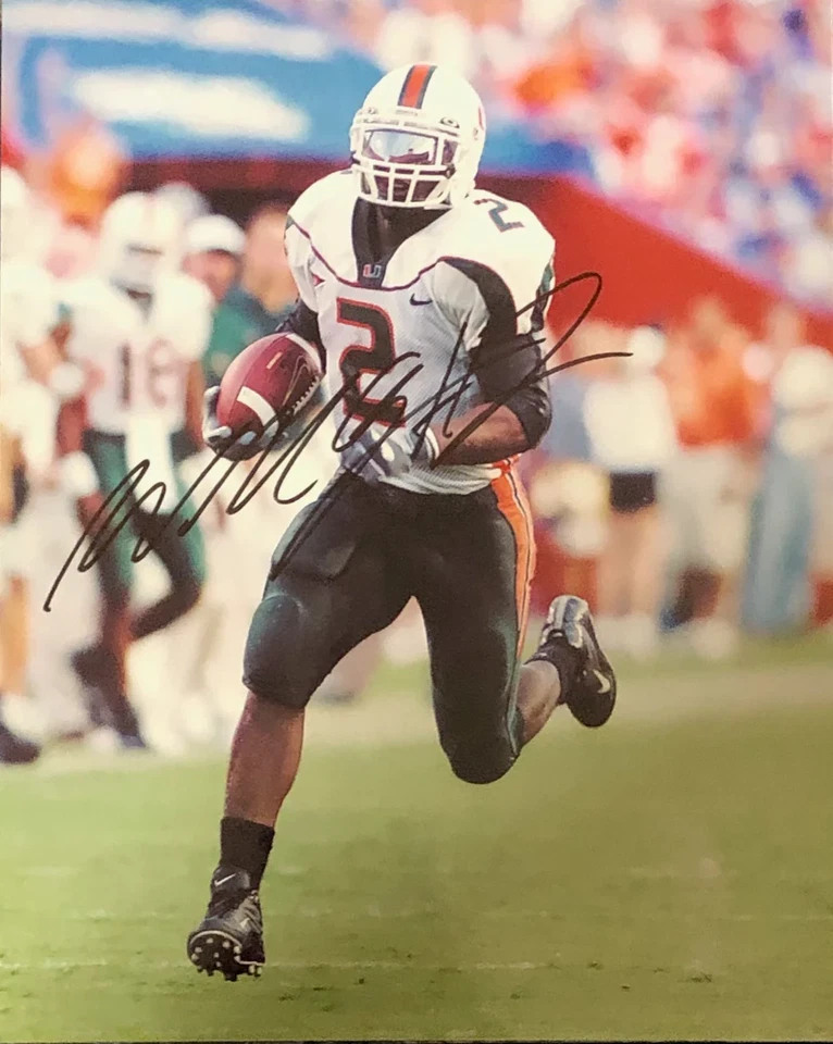 Foto autografada 8x10 de Willis McGahee - Imagem 1 de 1
