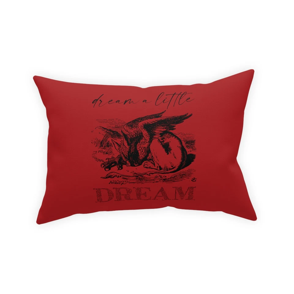 Dreaming Gryphon Wonderland - Polyester Throw Pillow by GatorDesign FIVE SIZES - Image 1 of 1