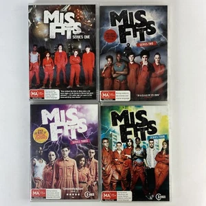 Misfits Mis Fits Series 1 2 3 4 Dvd Region 4 BBC - Picture 1 of 6