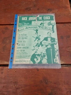rock Around The Clock Original Sheet Music don't knock the rock "Bill Hayley"  - Image 1 of 4