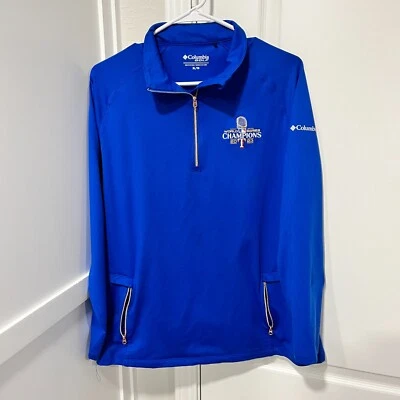 Texas Rangers Pullover Womens XL Blue 1/4 Zip 2023 World Series Champions Golf - Image 1 of 4